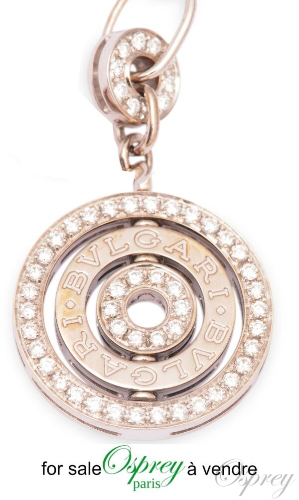 collier bulgari astrale, or blanc et diamants