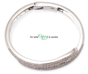 bracelet en or blanc et pavage de diamants