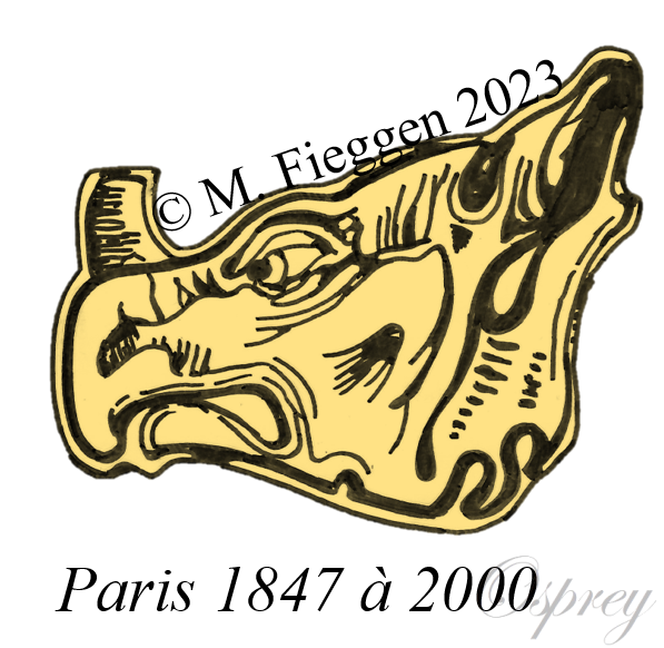124. Poinçon de cygne de profil à gauche - Osprey Paris